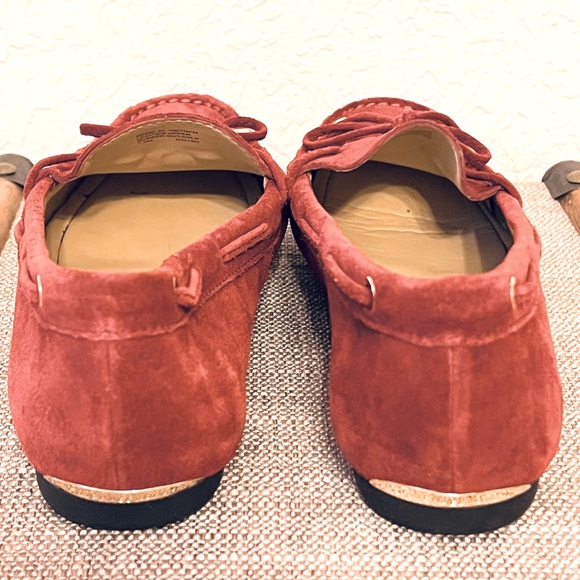 Michael Kors Suede Sutton Moccasin- Size 7.5- Wine Color - Picture 2 of 5